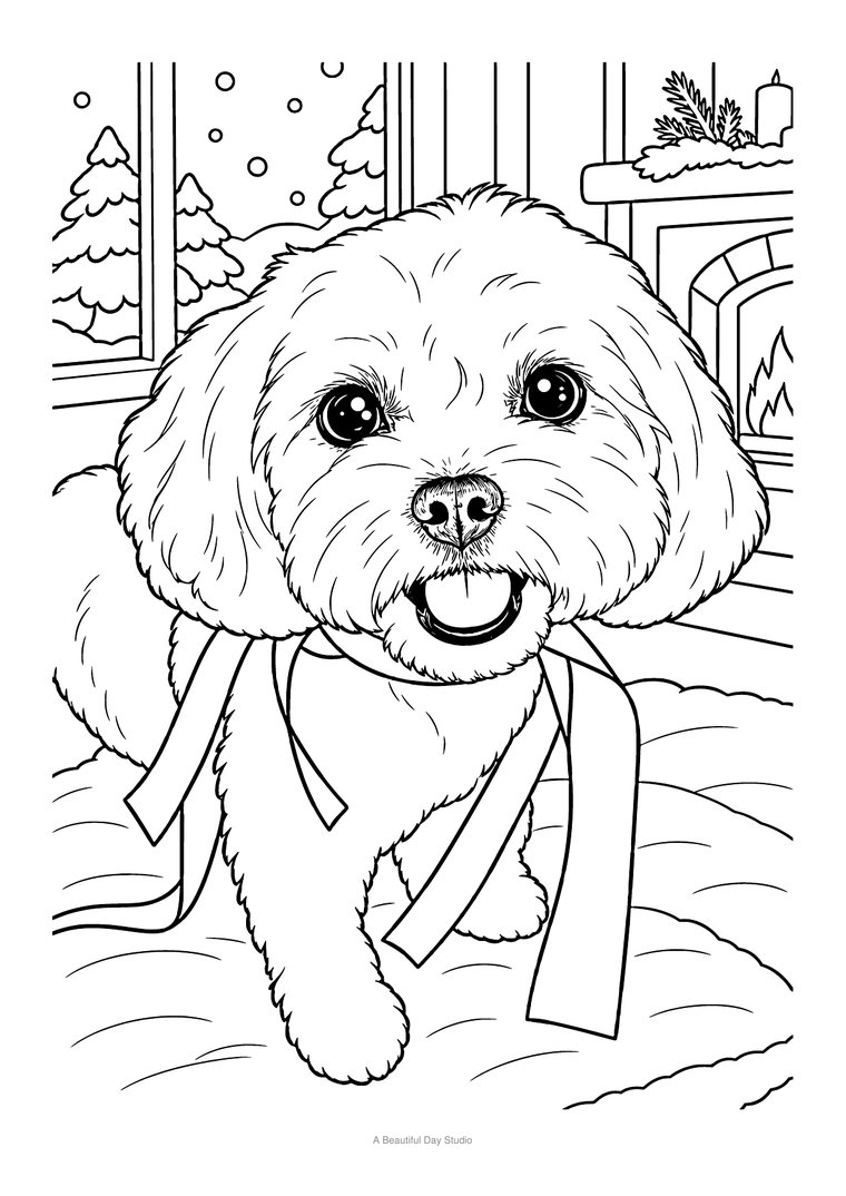 Coloring page made from Riva's photo